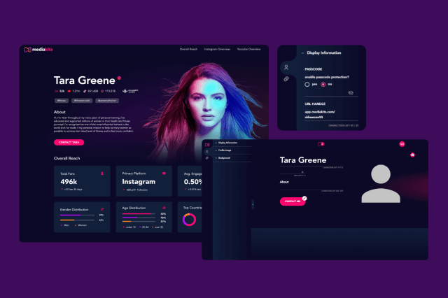 Mobile app for MediaKits
